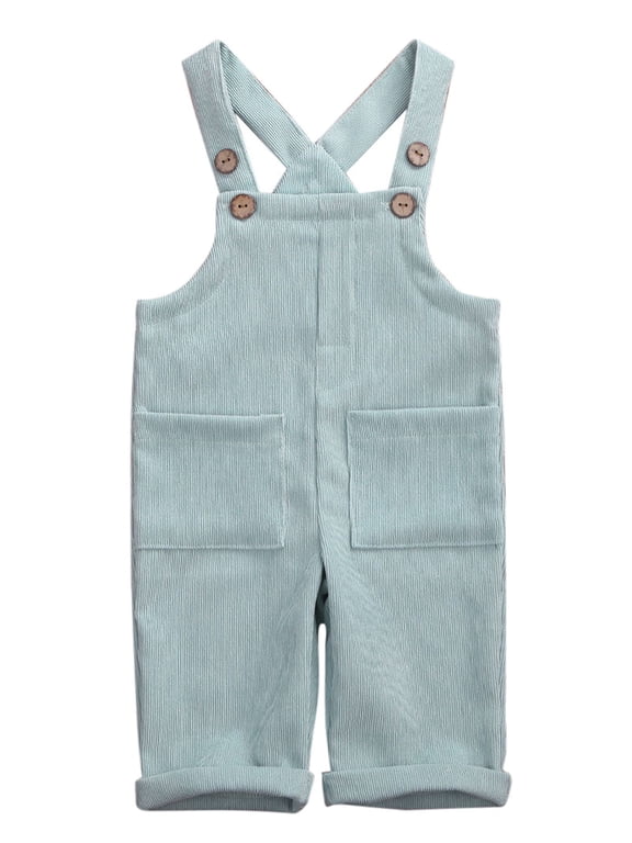 Toddler Kid Baby Boys Girls Corduroy Romper Jumpsuit Bib Pants Overalls Clothes