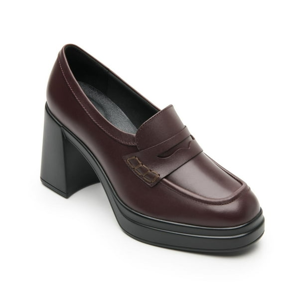 Mocasines Y Oxfords Flexi para Mujer Estilo 127401 Vino Bodega