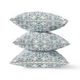 thumbnail image 4 of Jahan Paisley Indoor/Outdoor Pillow in Light Blue White 26x26, 4 of 4