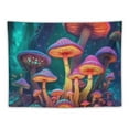 thumbnail image 5 of BCIIG Mushrooms Psychedelic Art Colors Tapestry Wall Hanging Unique Style for Home Wall Decor Art Living Room Bedroom Apartment Farmhouse Dorm 40x30inch, 5 of 6