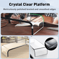 thumbnail image 2 of Acrylic Monitor Stand, Premium Large Monitor Riser 20 inch, Crystal Clear Acrylic Computer Stand Laptop Desk Stand for Home Office Printer TV Screen Keyboard Storage, 2 of 5