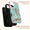 thumbnail image 4 of Beach Days Turtle Phone Case – Pastel Marine Life Art for Ocean Lovers Phone Cover for iPhone 16 15 14 13 12 11 Pro Max Mini, 4 of 6