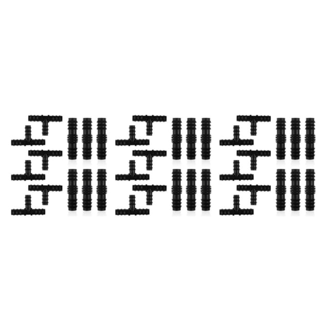 ZheElen 12pcs Plastic Large Quantity Hose Connector For Extensive Irrigation Systems Wide Applications 3Set