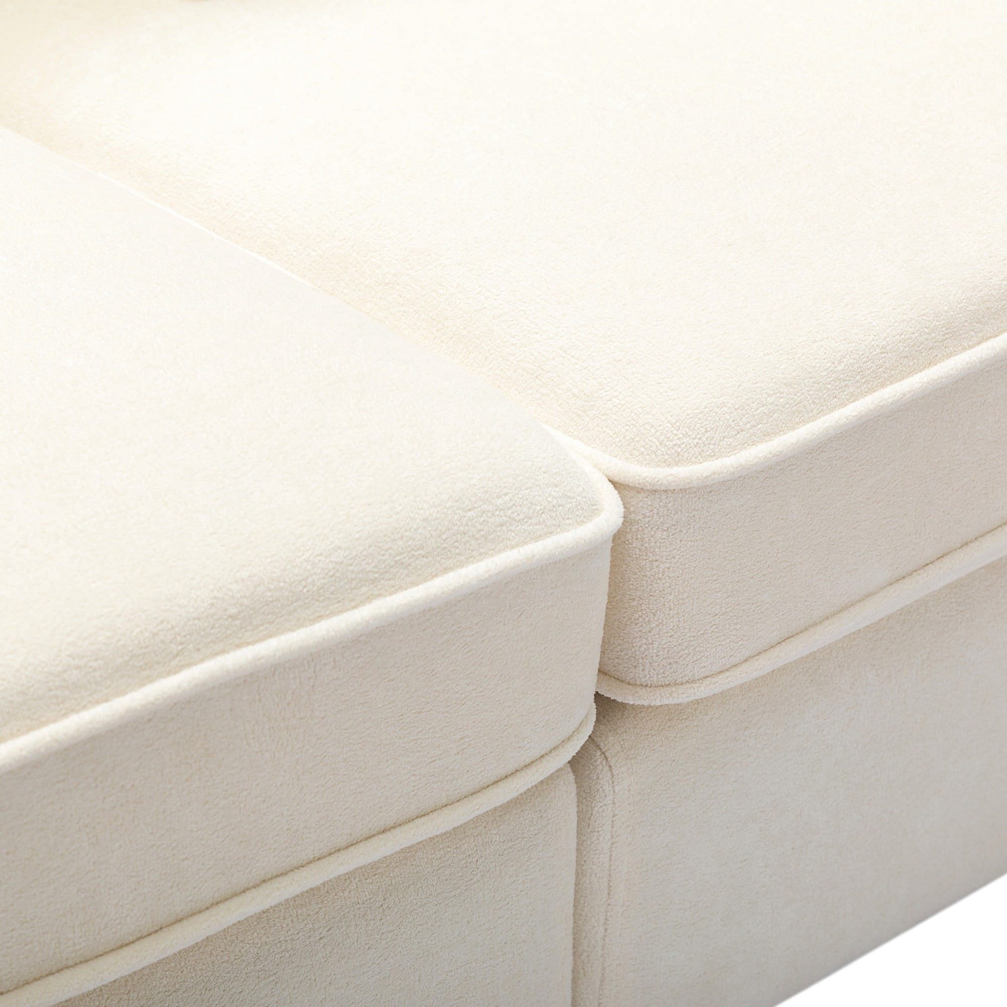 79.5" Modern Sofa Couches,3-Seat Sofa Couch Linen Fabric Upholstered Sofa Furniture with Pillows for Living Room Bedroom Apartment,Beige