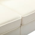 thumbnail image 5 of 79.5" Modern Sofa Couches,3-Seat Sofa Couch Linen Fabric Upholstered Sofa Furniture with Pillows for Living Room Bedroom Apartment,Beige, 5 of 7