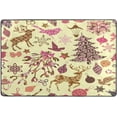 thumbnail image 4 of SKYSONIC Pink Deer Xmas Tree Non-Slip Area Rug, Christmas Ornament Floor Carpet Comfort Floor Mats Decor for Indoor Front Porch Living Room Bedroom Kitchen, 36"x24", 4 of 5