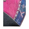 thumbnail image 5 of Unique Loom Timeless Collection Area Rug - Thomas (5' Round Fuchsia/Blue), 5 of 12