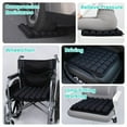 thumbnail image 3 of 1pc 3D Air Cushion Chair Pad with One-Touch Inflation/Deflation - Adjustable Firm/Soft PU Foam-like PU Polyurethane Seat Cushion, Back Support & Pressure Relief for Office, Car, Wheelchair - Lightwei, 3 of 10