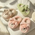 thumbnail image 6 of Fozruso Girls Slippers Winter Warm Fuzzy Shoes Indoor Cute Bear Design Comfortable Kids Home Footwear For Toddlers And Kids,Warm Slippers Sizes 13 Little Kid(7-8 Years), 6 of 6