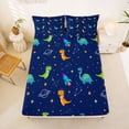 thumbnail image 5 of Erosebridal Cartoon Rocket Queen Sheet Sets,Kawaii Dinosaur Dino Bed Set For Boys 4 Pieces, 5 of 6