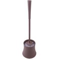 thumbnail image 1 of EeaseMX Cepillo de inodoro de mango largo con base, cepillo resistente para urinario, baño doméstico, hotel, accesorios de limpieza (café), 1 of 8