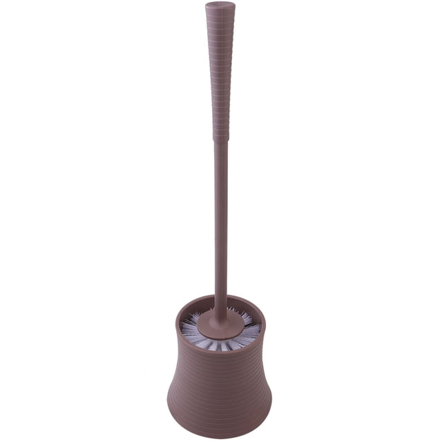 EeaseMX Cepillo de inodoro de mango largo con base, cepillo resistente para urinario, baño doméstico, hotel, accesorios de limpieza (café)