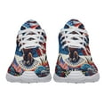 thumbnail image 5 of Patriotic Eagle God Bless America Print Sneakers Lightweight Comfortable Running Shoes for Men Women White Size 12, 5 of 7