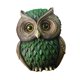 thumbnail image 5 of Colección de adornos de búho, escultura, estatua de búho, figura de pájaro para repisa de sala de estar verde, 5 of 9