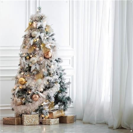 UPC: 0810008715123 | 8×8 X-Drop Pro Fabric Backdrop Christmas Morning