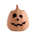 thumbnail image 1 of Hallowmas Handcrafted Terracotta Jack O'-Lantern a Handmade Terracotta Pumpkin for Outdoor Porch & Fall Decorations for Home, 1 of 7