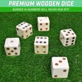 thumbnail image 2 of GoSports Giant 3.5inch Wooden Playing Dice Set Family Outdoor Backyard Lawn Game, 2 of 7