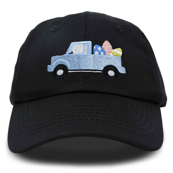 DALIX Cute Easter Egg Truck Kids Hat Embroidered Boys Baseball Cap in Black