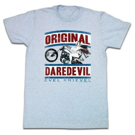 Evel Knievel Daredevil Licensed Adult T Shirt