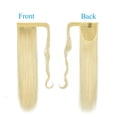 thumbnail image 2 of SHCKE Wrap Around Long Hair Extension for Women 20" 22" Straight Wavy Ponytail Extensions Clip In Ponytail Extensions Bleach Blonde Synthetic Hair Piece, 2 of 4