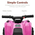 thumbnail image 6 of Best Choice Products 6V Kids Ride-On 4-Wheeler Quad ATV Car w/ 1.8mph Max Speed, Treaded Tires - Pink, 6 of 7