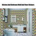 thumbnail image 3 of PEONAVET Tile Sticker 10Pcs Multi Tile Sticker DIY Transfer Kitchen Bathroom Various Colours, 3 of 7