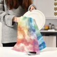 thumbnail image 6 of Kitchen Towel 28x18 Inches x1，Plate Towel, Decorative Towel, Napkin, Tea Towel Tea Towels For Kitchen Dish Cloths & Dish Towels Rainbow Cloud Cartoon, 6 of 7