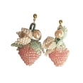 thumbnail image 4 of Pendientes de fresa rosados, aretes de frutas, linda ropa de moda diaria para mujeres, joyas para aniversario, regalo de fiesta de cumpleaños para, 4 of 8