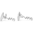 thumbnail image 4 of SuperJeweler Stainless Steel Corkscrew Cufflinks For Men, Fits Standard Shirt, 4 of 6