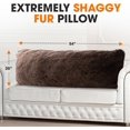 Long Body Pillow with Shaggy Hair Cover Long Pillow for Bed or Couch