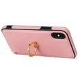 thumbnail image 3 of Allytech Wallet Case for Apple iPhone XS/ X 5.8", With Ring Holder Cash Pocket Kickstand Shockproof Slim Shell PU Leather TPU Back Cover Wallet Phone Case for Apple iPhone XS / X - Pink, 3 of 5