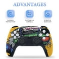 thumbnail image 4 of Psychedelic Zombie Skull Print PS5/PS5 Pro/PS5 Slim Digital Disc Skin Sticker For Console And Controller Skins, 4 of 7