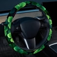 thumbnail image 2 of Saint Patrick's Day 14.5 Inch Printing PVC Leather Car Wheel Cover Auto Accessories Steering Wheel Cover, 2 of 6
