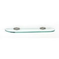thumbnail image 7 of Alno Charlie's Collection 18" Glass Shelf with Brackets - Polished Brass, 7 of 7