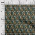 thumbnail image 1 of oneOone Polyester Lycra Fabric Spiral & Floral Block Print Fabric By Yard 56 Inch Wide, 1 of 4