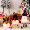 thumbnail image 2 of 4 pcs Christmas decoration items Q edition rudolph luminescent faceless dwarf pendant with lamp, 2 of 5