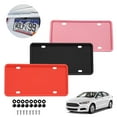 thumbnail image 2 of Car Silicone License Plate Frame Kit Detachable Waterproof Screw Mounted Number, 2 of 6