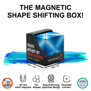SHASHIBO Magnetic Fidget Cube That Transforms Into Over 70 Shapes, Blue Planet, 1 Pack