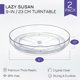 thumbnail image 2 of Paquete de organizadores Lazy Susan transparentes antideslizantes de 7,4 cm: para armarios de cocina, despensas, armarios de baño y encimeras de tocador., 2 of 5