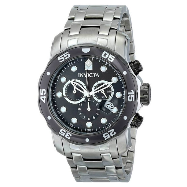 Invicta 17083 Men s Charcoal Dial Steel Bracelet Dive Watch