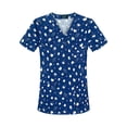 thumbnail image 4 of Uniformes de enfermería salón de belleza SPA disfraz de enfermera niñas mujeres Scrub Top cuello en V L, 4 of 8