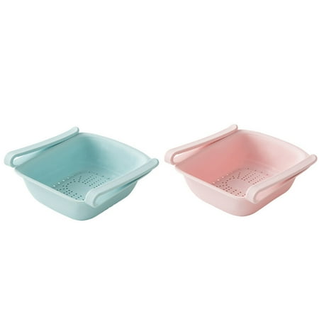 

2 Pcs Kitchen Draining Basket Practical Storage Baskets Washing Vegetable Basket