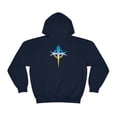 thumbnail image 3 of Blue/Yellow Cross Hoodie, 3 of 9