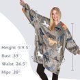 thumbnail image 5 of Catalonia Oversized Blanket Hoodie Sweatshirt, Wearable Fleece Pullover for Adult Men Women Teenagers Kids Wife Girlfriend, 5 of 7