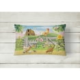 thumbnail image 2 of Carolines Treasures PRS4037PW1216 Rooster On Fence Canvas Fabric Decorative Pillow  12H x16W multicolor, 2 of 4