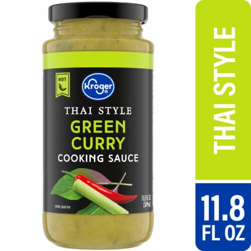 KR Green Curry Thai Style Hot Cooking Sauce 11.8 fl oz