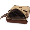 thumbnail image 6 of Mens Canvas Shoulder Bag Small Crossbody Retro Messenger Bag Satchel, 6 of 9