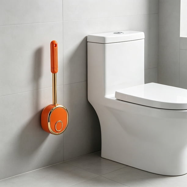 Toilet Brush Silicone Toilet Brush Wall Mounted Toilet Brush With Base Toilet Brush Toilet Cleaning Brush