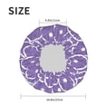 thumbnail image 3 of purple Lemon Shower Cap, Reusable Bath Hair Hat for all Hair Lengths Hair Cover with Elastic Band Double Waterproof Layers Bathing Hat, 3 of 5