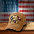 thumbnail image 4 of 1/2/3PCS U.S. 250th Anniversary Retro Washed Cap, Adjustable U.S. 250th Anniversary Tribute Hat, Patriotic Cap,Eagle – Adjustable Patriotic Embroidered Baseball Cap with Bald Eagle, Retro Washed Cap, 4 of 4
